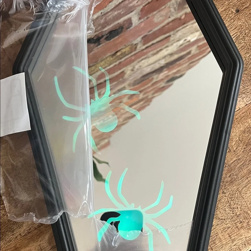 Martha Stewart Coffin-Shaped Black Wall Mirror